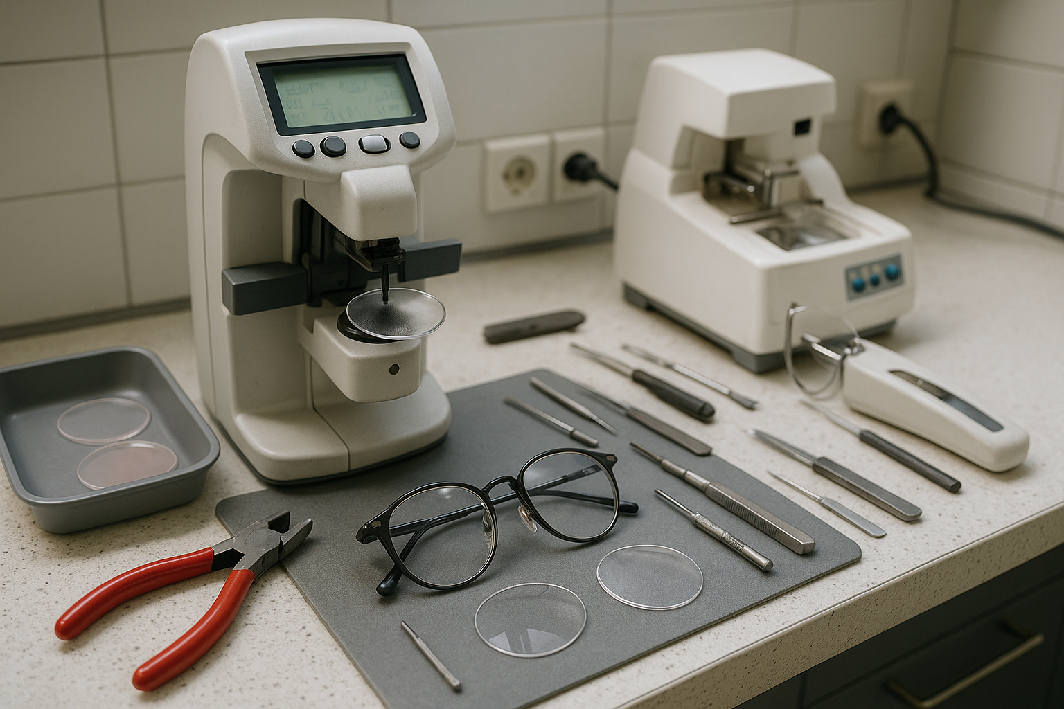 Montage lunettes en atelier à Sarcelles